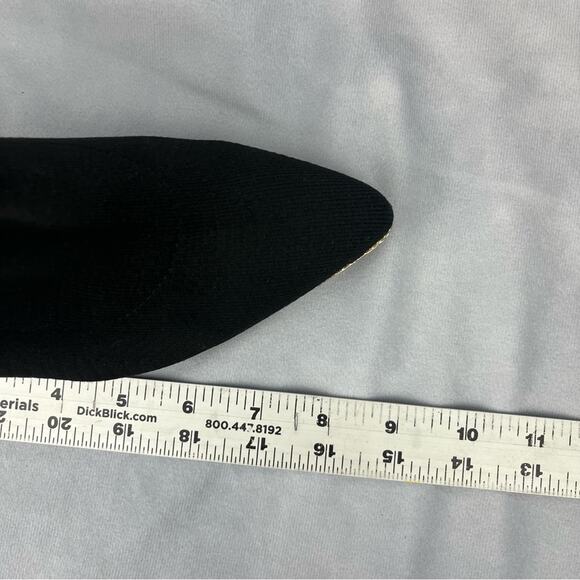 BCBGENERATION Hilston Black Knit Sock Ankle Pointy Toe Bootie Women's Size 8 - Picture 12 of 13